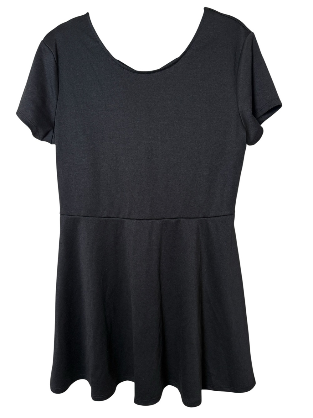 No Boundaries XXL Black Short Sleeve Skater Dress
